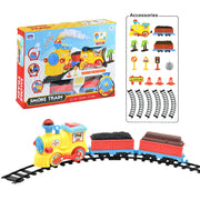 Cufan Smoke Train Toy Set (Light & Sound)