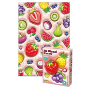 3-D Visual Puzzle - Fruit Theme