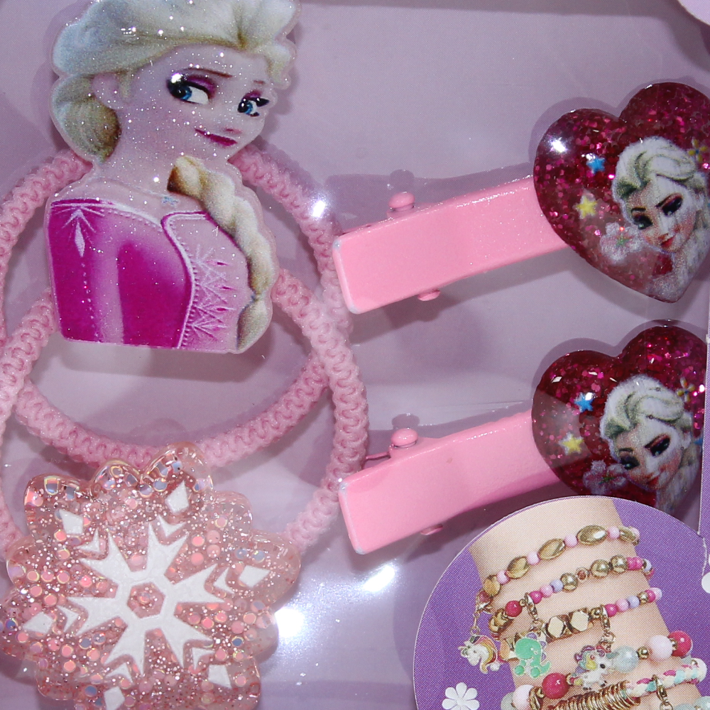 Elsa Fashion Jewelry & Hair Clip Set – Frozen-Inspired Fun