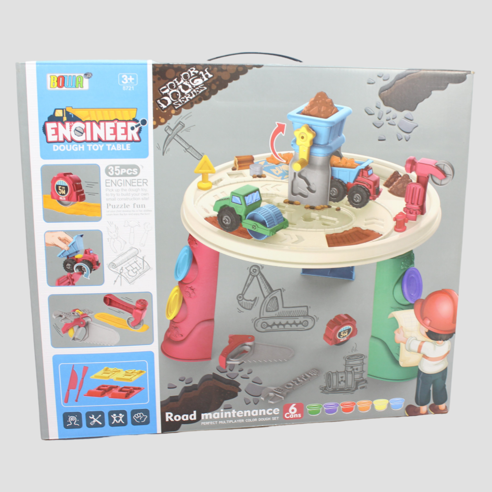 Engineer Dough Toy Table for Kids – Build, Create & Imagine