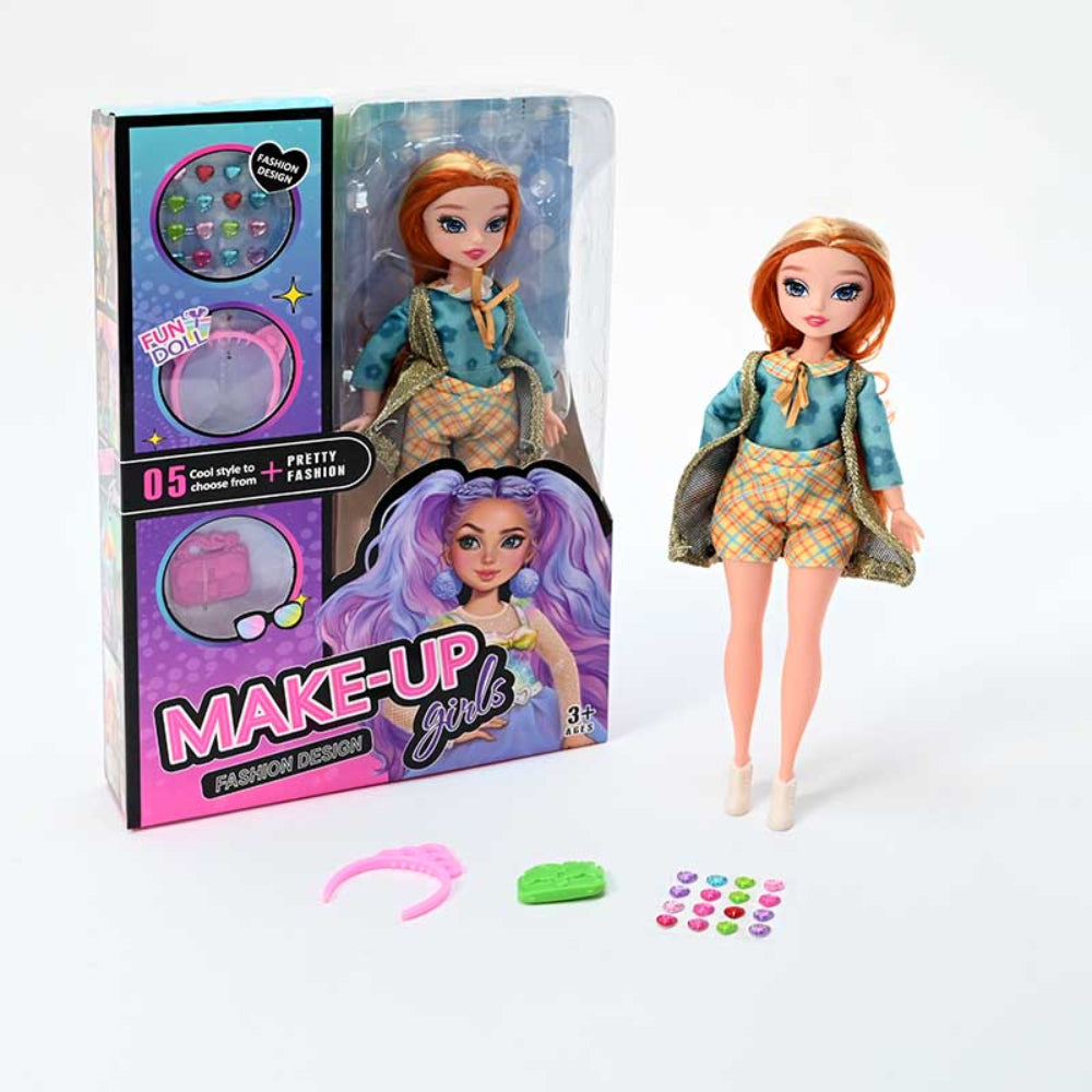 Make-Up Girls Fashion Doll Set