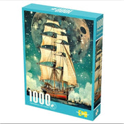 Sailboat Under the Starry Sky Puzzle - 1000 Piece