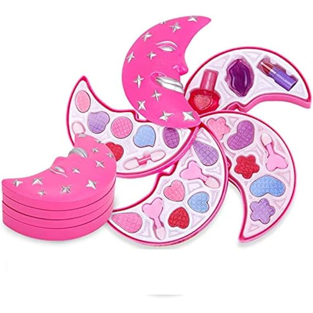 Party Queen Make-Up Set – Fan-Shaped 4-Tier Palette