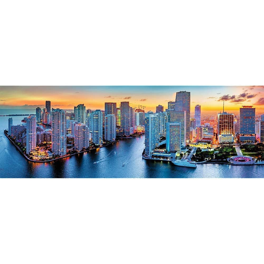 Panorama Jigsaw Puzzle Miami After Dark - 1000 Piece