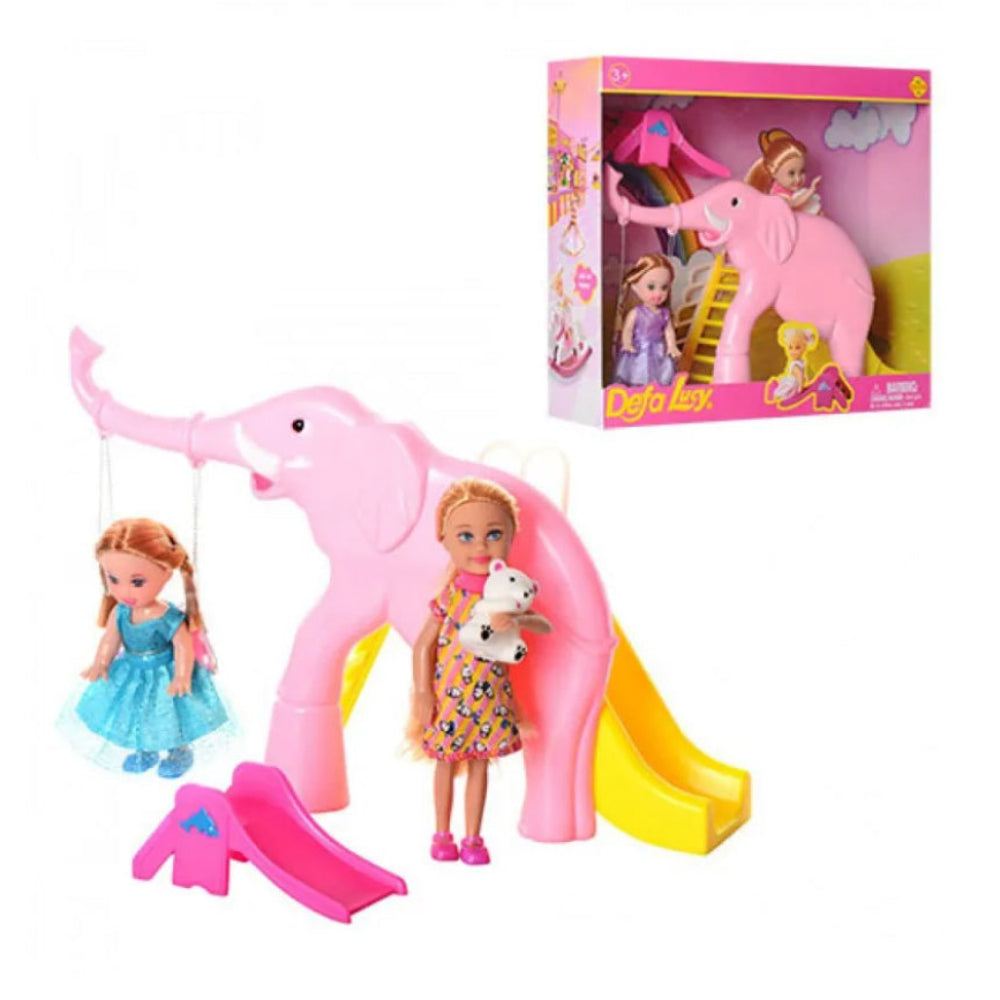Defa Lucy Doll "At the Zoo" – Fun Animal Adventure Playset