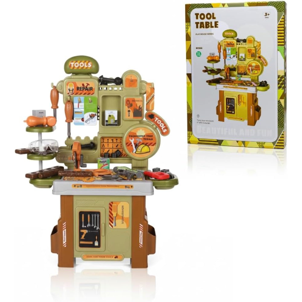 Tool Table Play House Series Playset – 53 Pcs