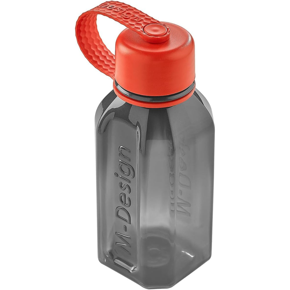 M Design Square Bottle with Strap 500ml – Black