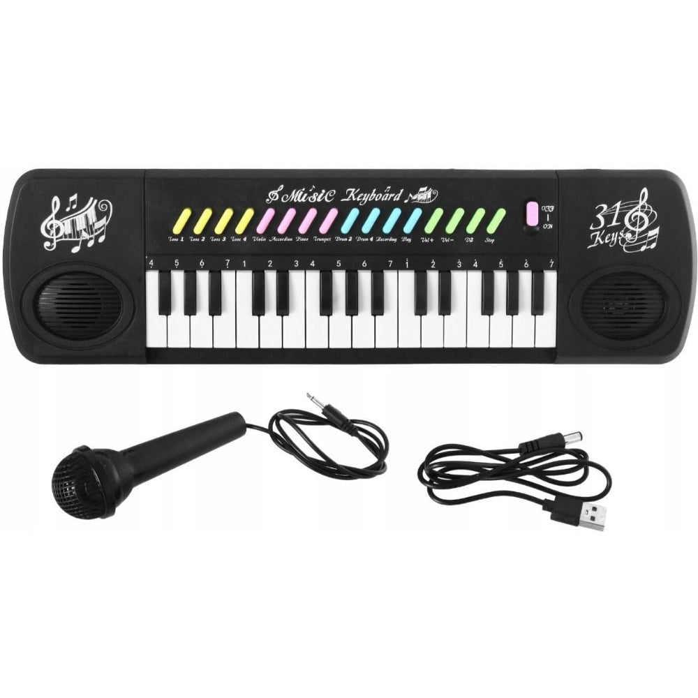 Multifunctional USB Electronic Organ with Microphone