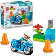 Lego Duplo Town Blue Police Motorcycle Building Blocks Set