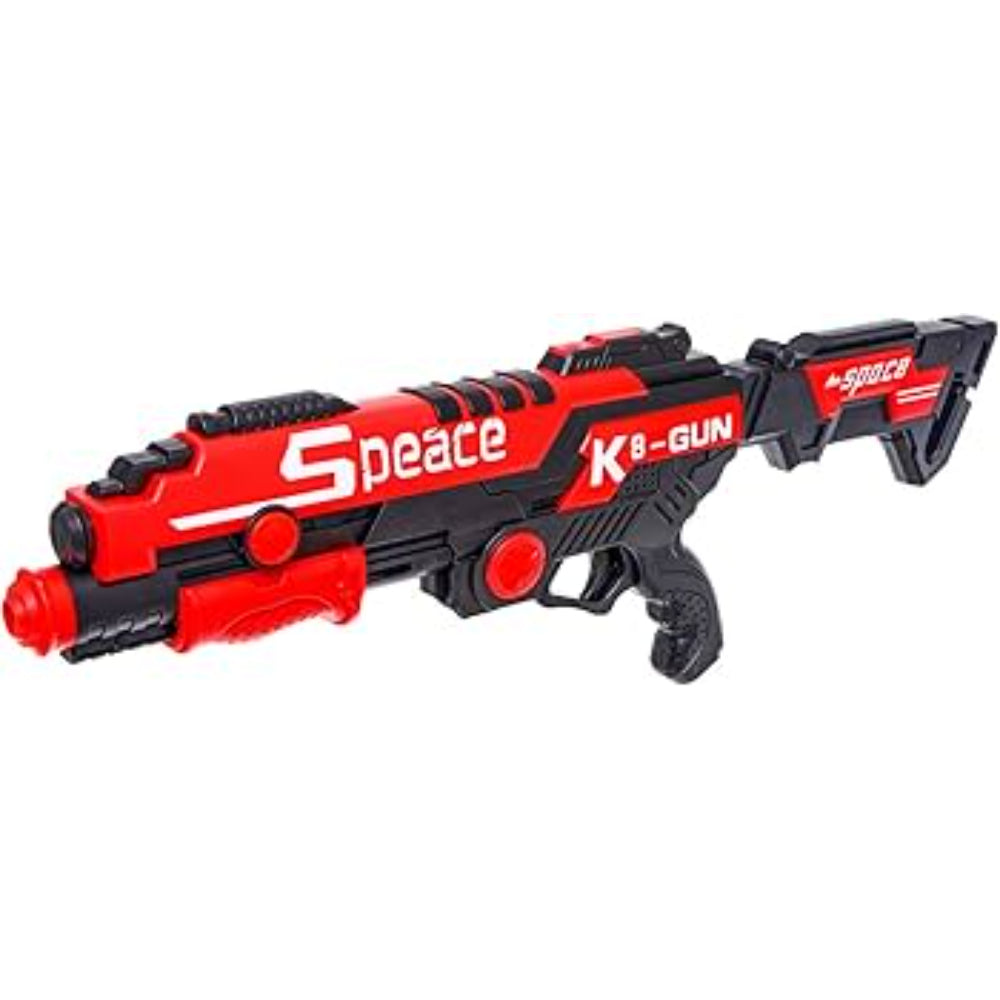 Space K8 Gun – Foam & Gel Bullet Blaster Toy (Red)