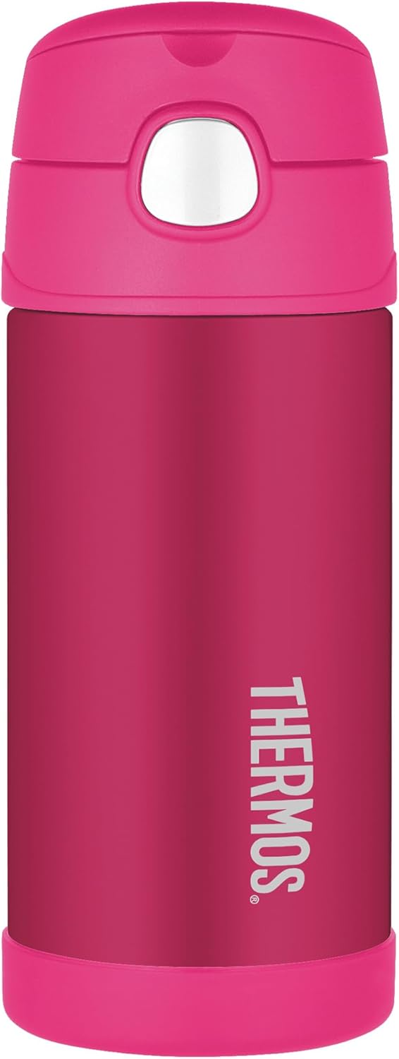 Thermos Funtainer Straw Bottle – Iridescent Pink( 355 ml )