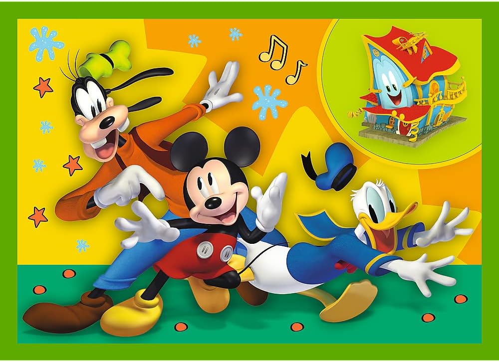 Trefl 4in1 Mickey Mouse Among Friends Puzzle
