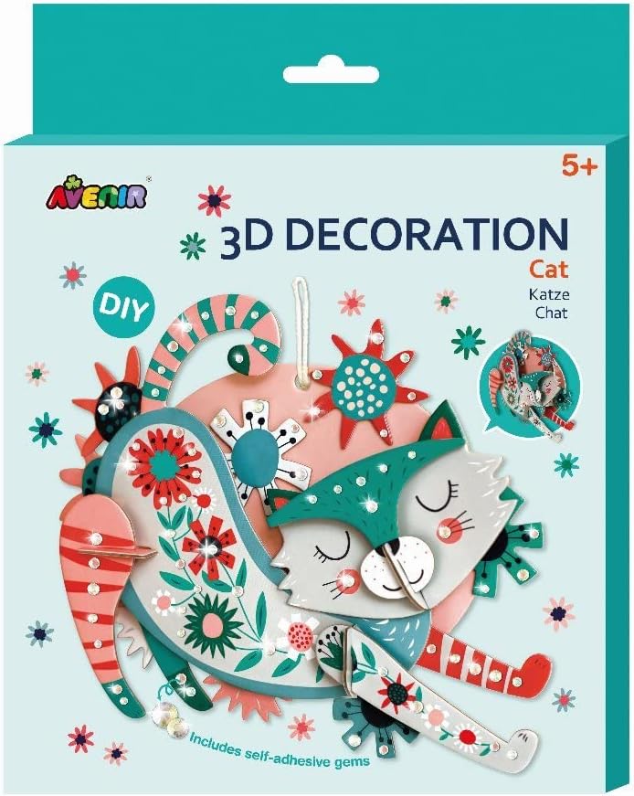 Avenir 3D Decoration Cat - 23 Pcs