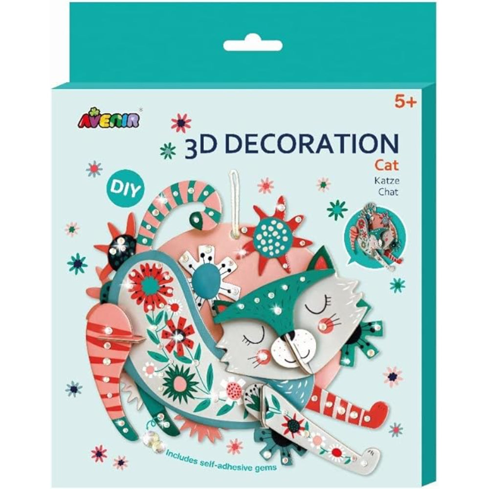 Avenir 3D Decoration Cat - 23 Pcs
