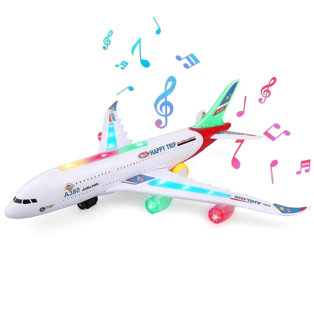 A380-700 Airplane Toy with Flash & Music