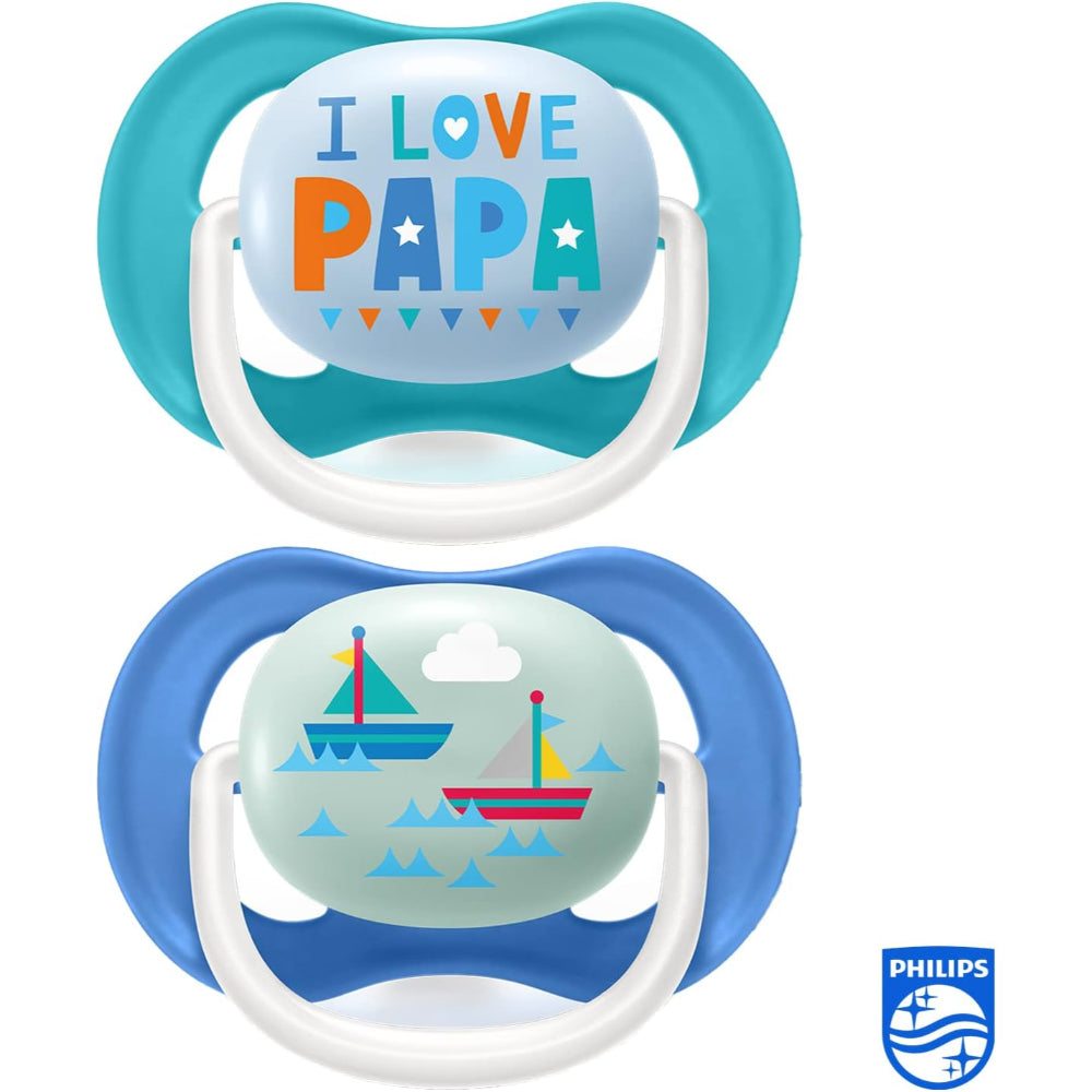 فيليبس افنت لهاية التر ايرا لعمر 6-18 شهر، تقويمية للاسنان وخالية من مادة BPA، قطعتين