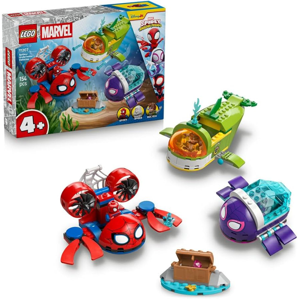 Lego Marvel Spidey: Underwater Vehicles – 154 Pcs