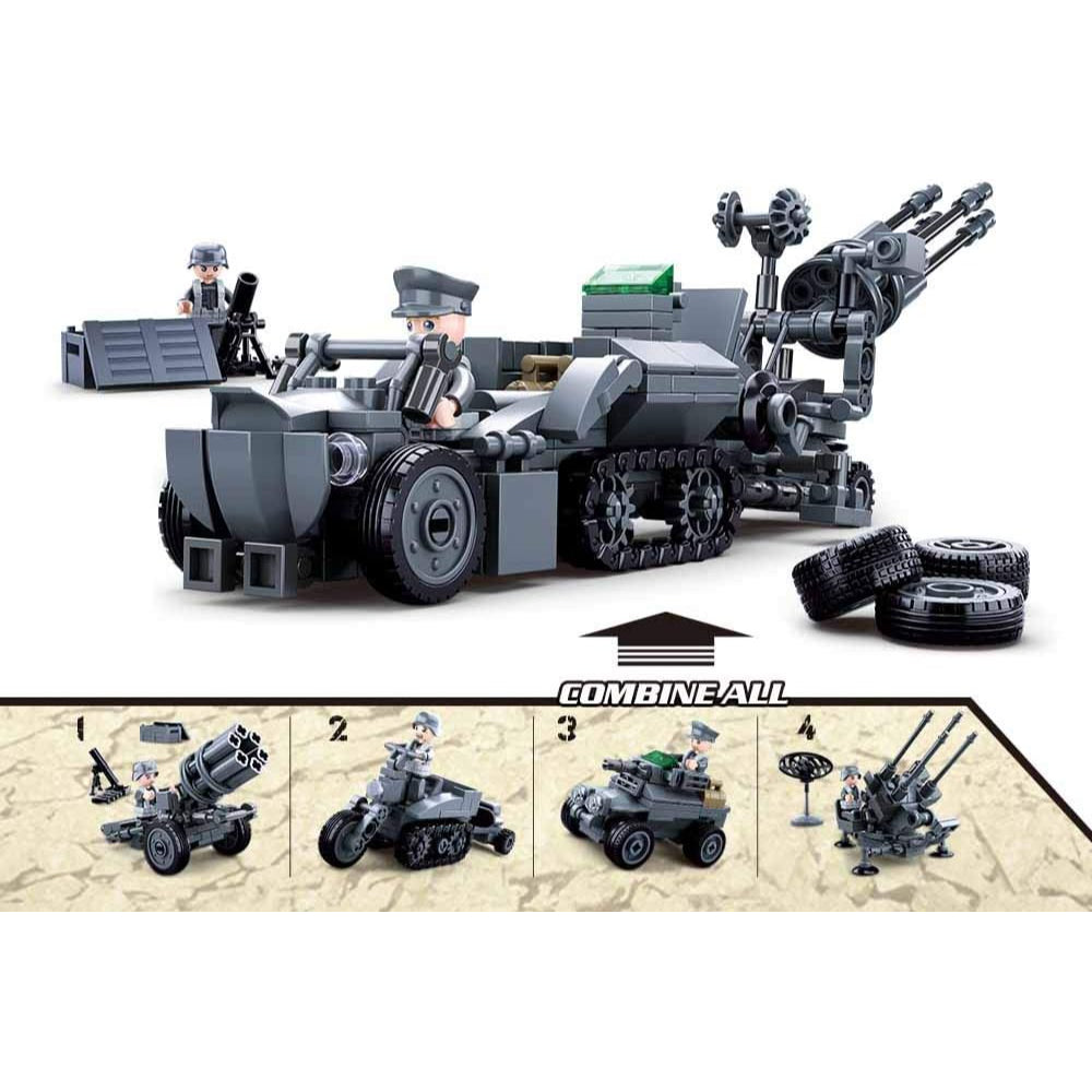 Sluban 4-in-1 WWII German Army - 368Pcs