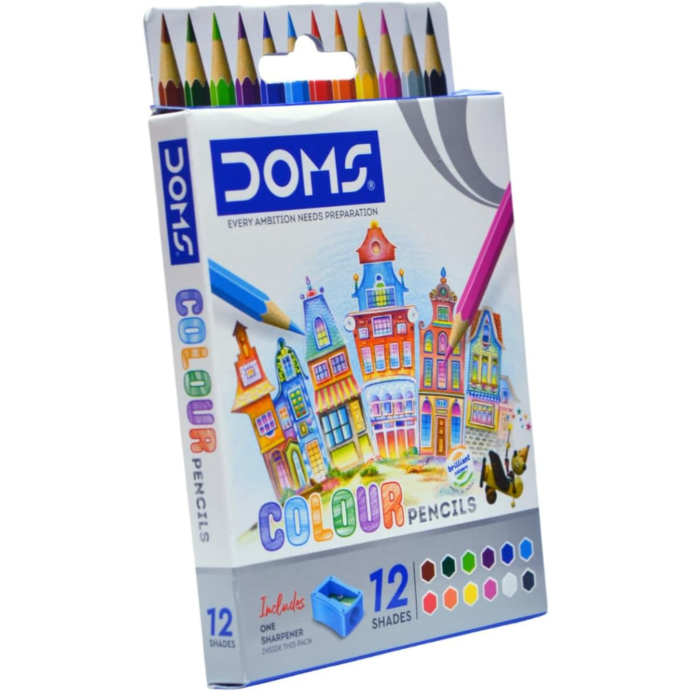 Doms Wooden Coloring Pencils – 12 Colours