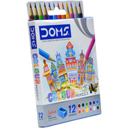 Doms Wooden Coloring Pencils – 12 Colours - School