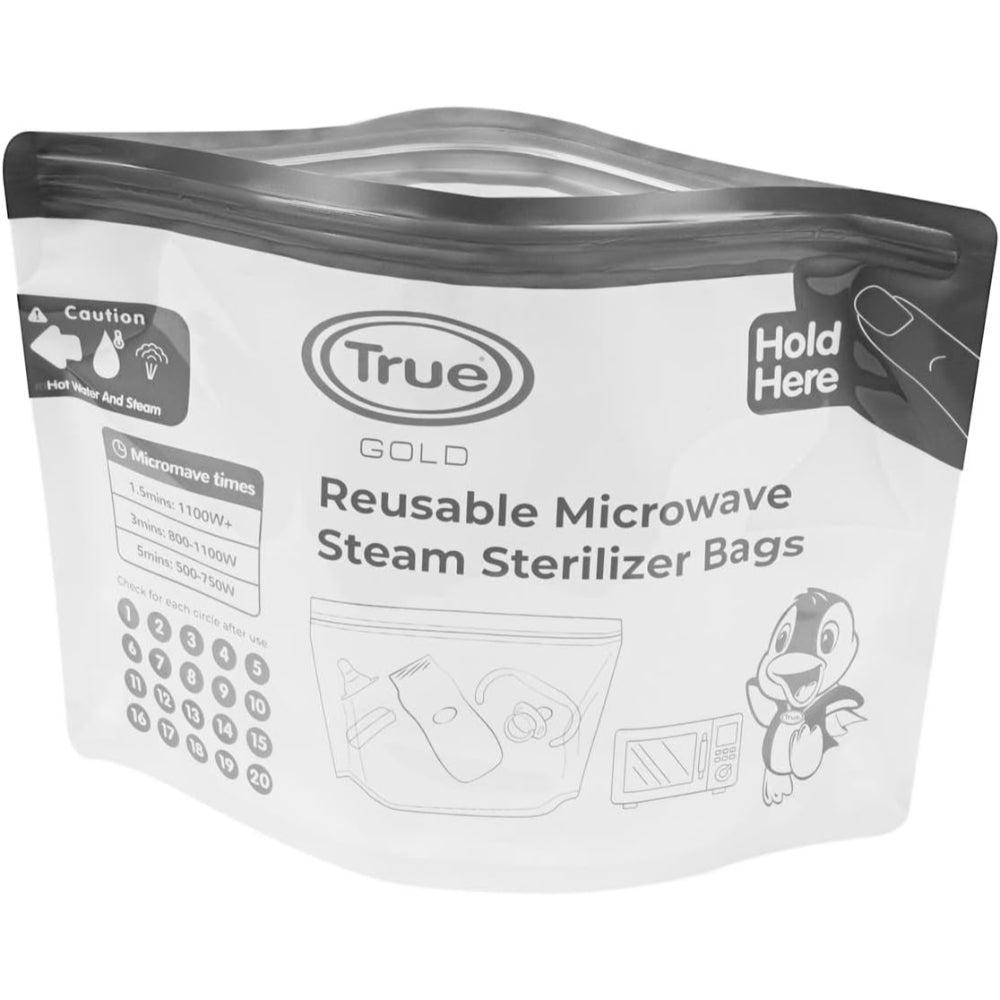 True Gold Microwave Steam Sterilizer Bags – 10 Bags