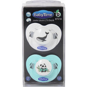 Baby Time Silicone Soother Set Assorted Colors – Pack of 2