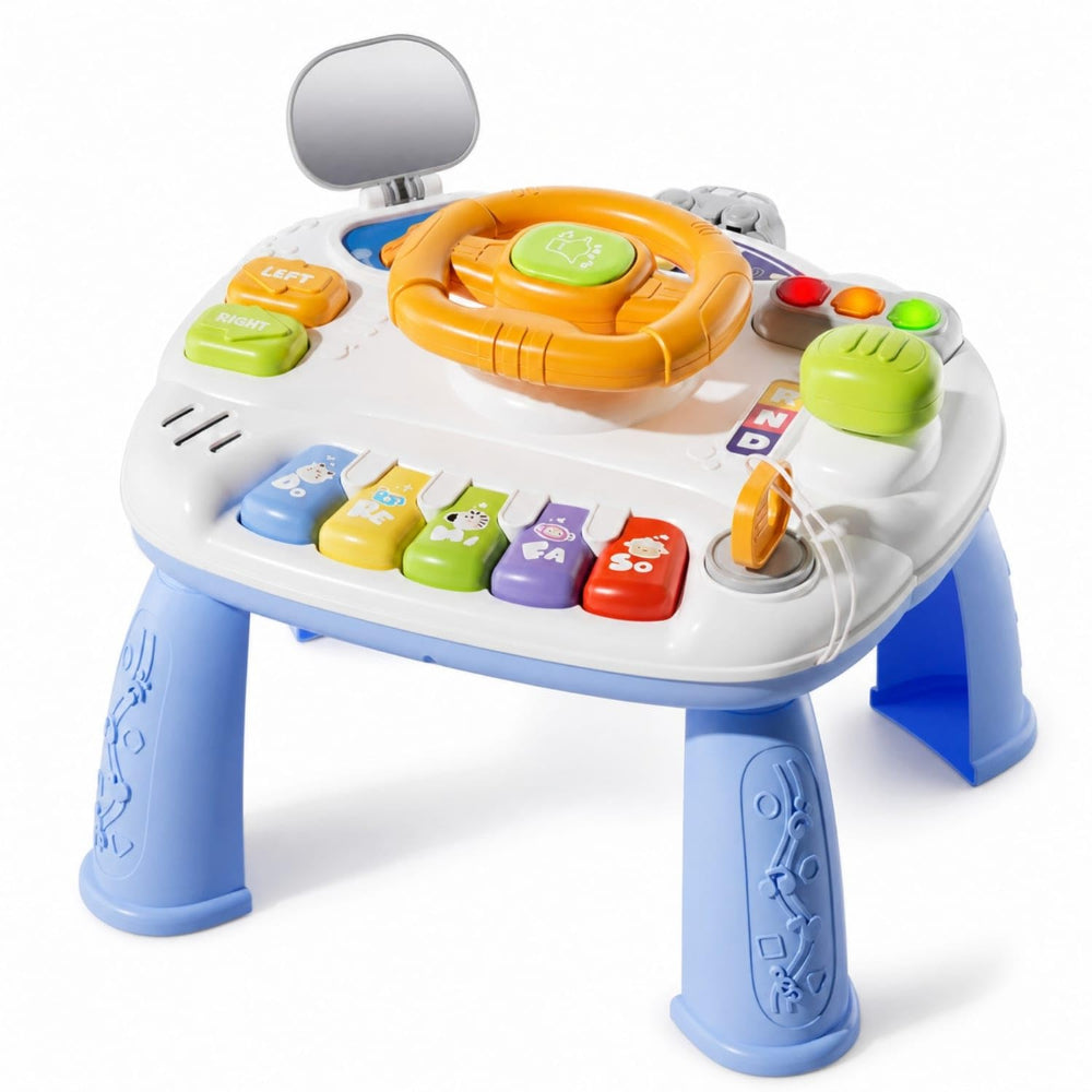 Cartoon Steering Wheel Game Table – Baby Blue