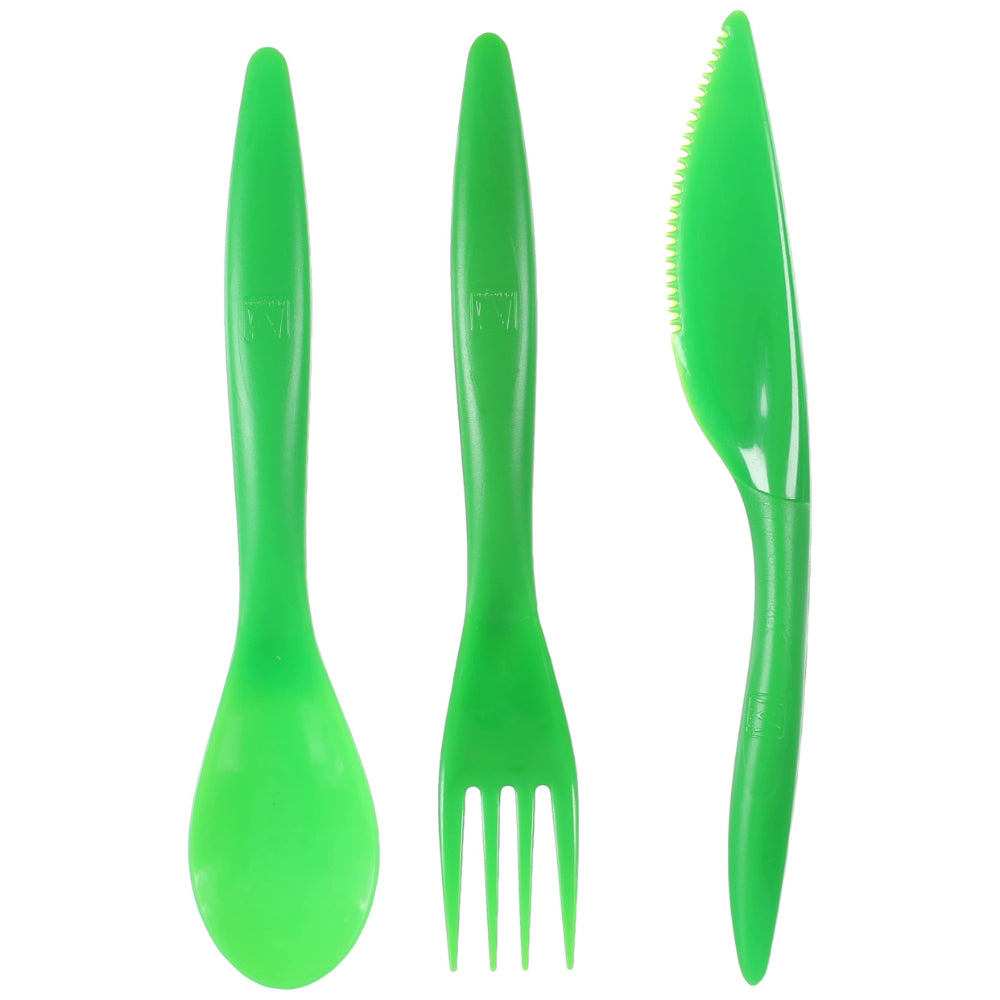 M-Design Cutlery Set (Spoon & Fork & Knife) 9 Pcs – Green