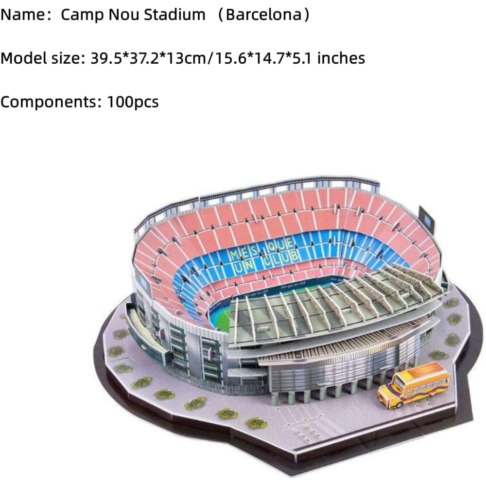 Camp Nou Stadium 3D Puzzle - 100 Pcs