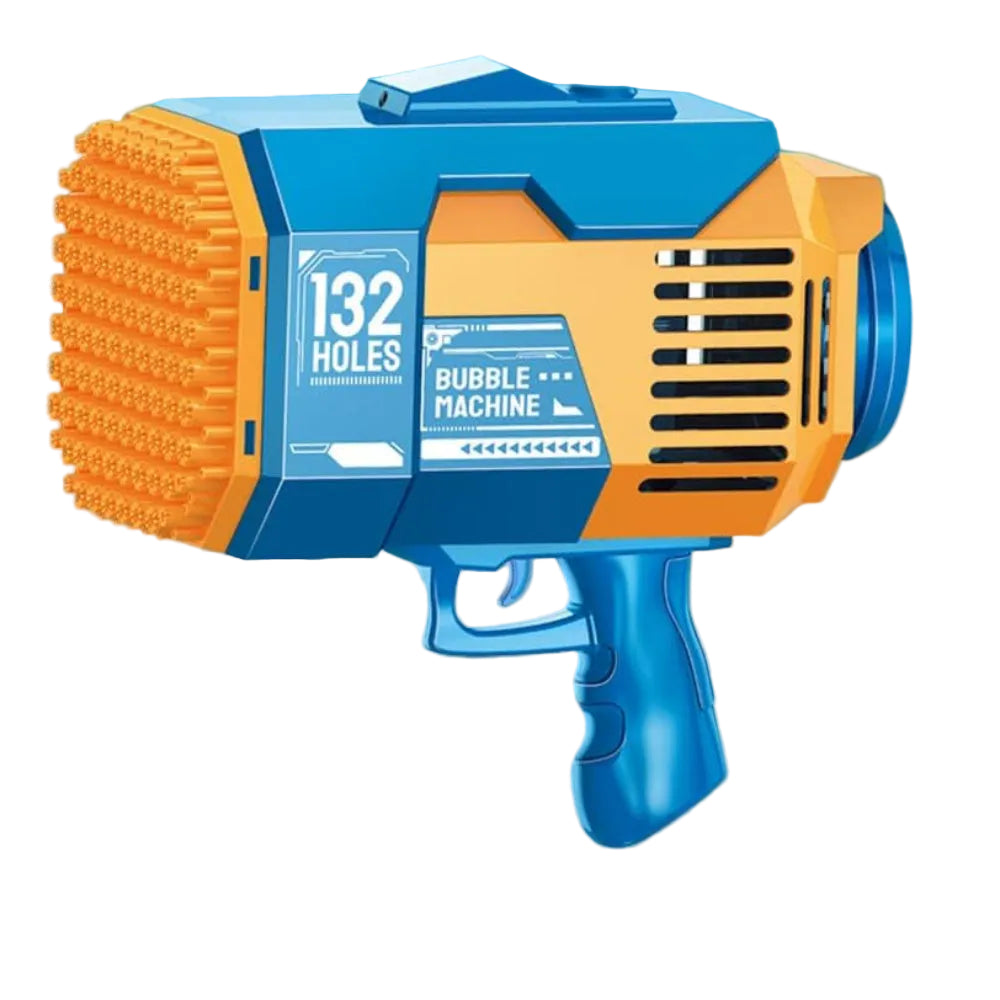 Prime 132-Hole Rocket Bubble Machine Gun – Blue - Toys