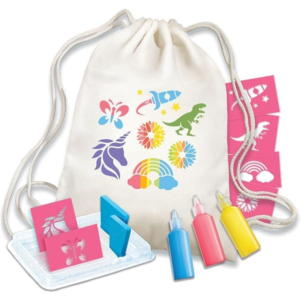 4M KidzMaker Stencil Backpack Printing Kit - Toys