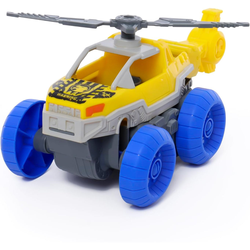 Happy Line Warrior Tech Robocopter Conversion Transformer Vehicle with Model Figure