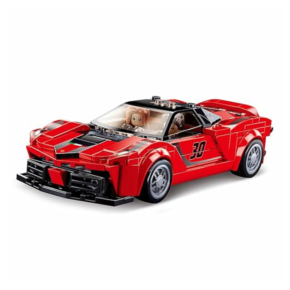 Sluban Model Bricks Red Italian Super Car - 262Pcs