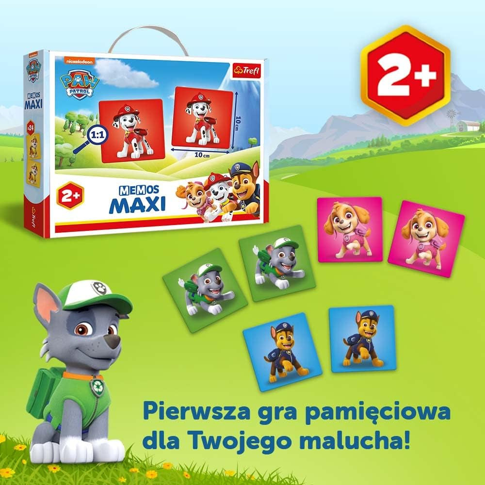 Trefl Game Memos Maxi Paw Patrol Puzzle - 24 Pcs