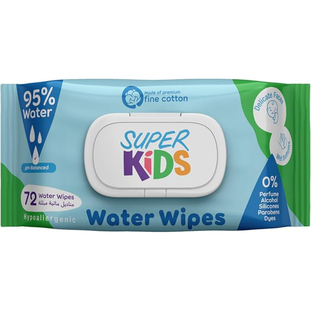 Superkids Baby Wet Wipes - 72 Pieces