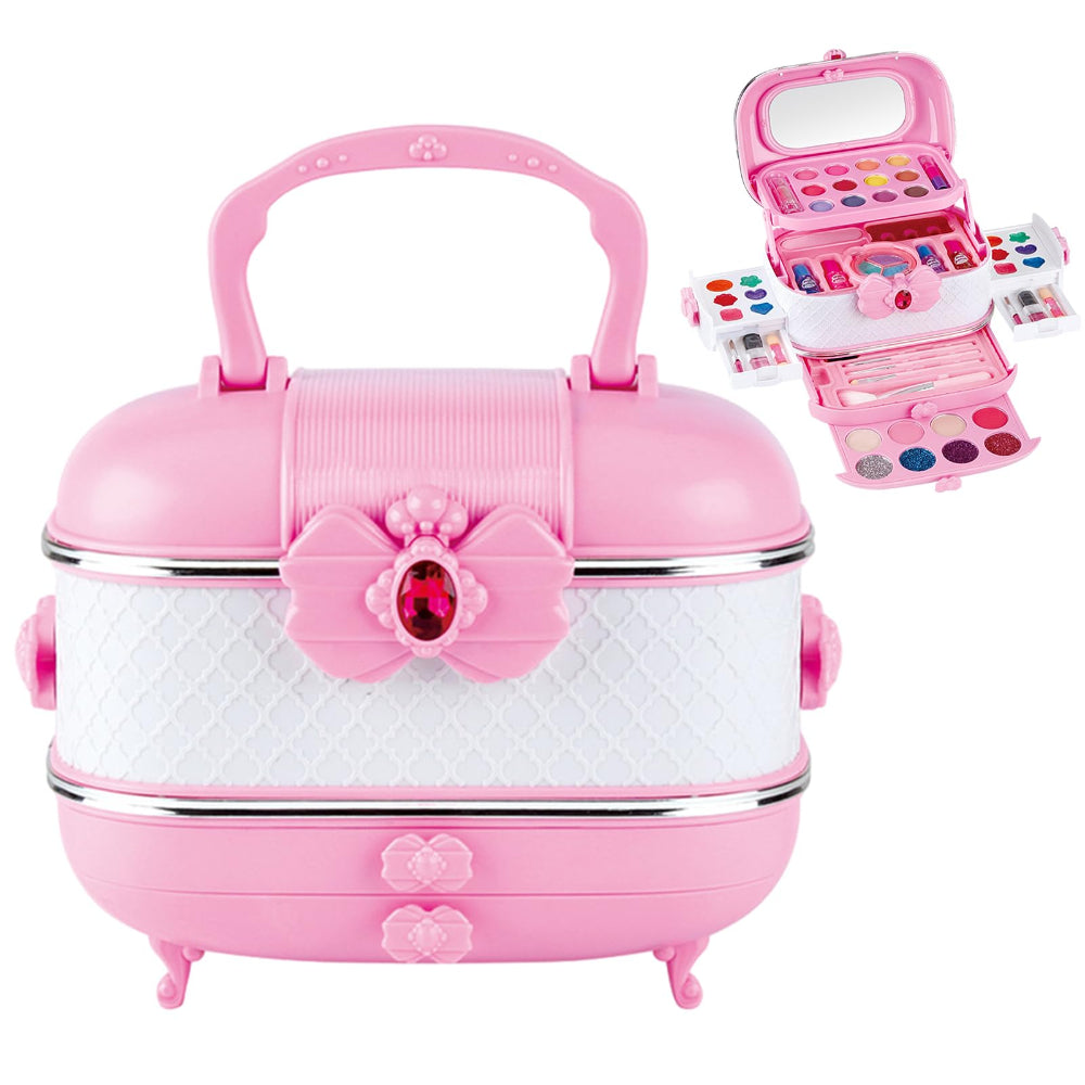 Girls Makeup Kit In Vanity Case – Pink