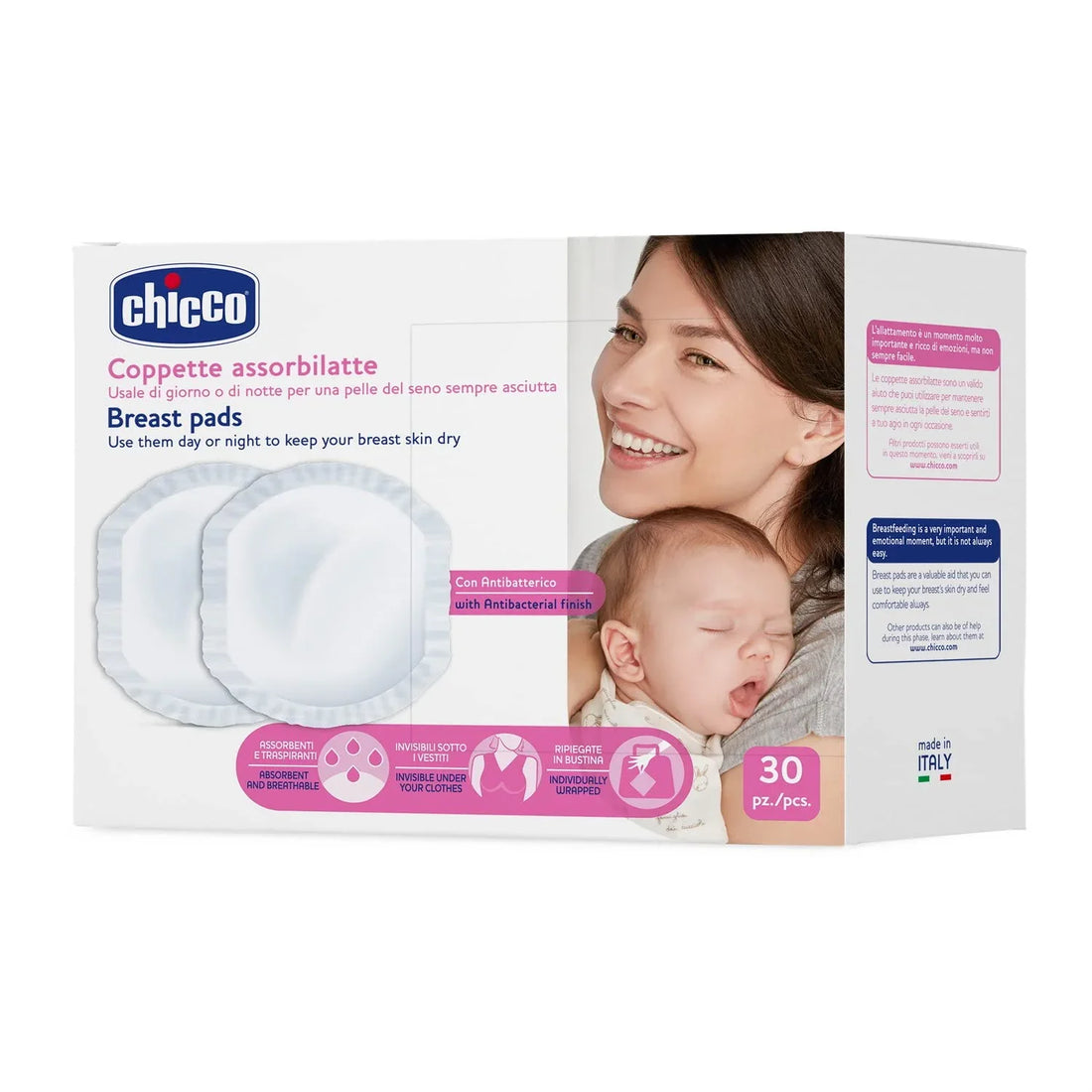 Chicco Anti-Bacterial Absorbing Nursing Pad - Baby Essentials
