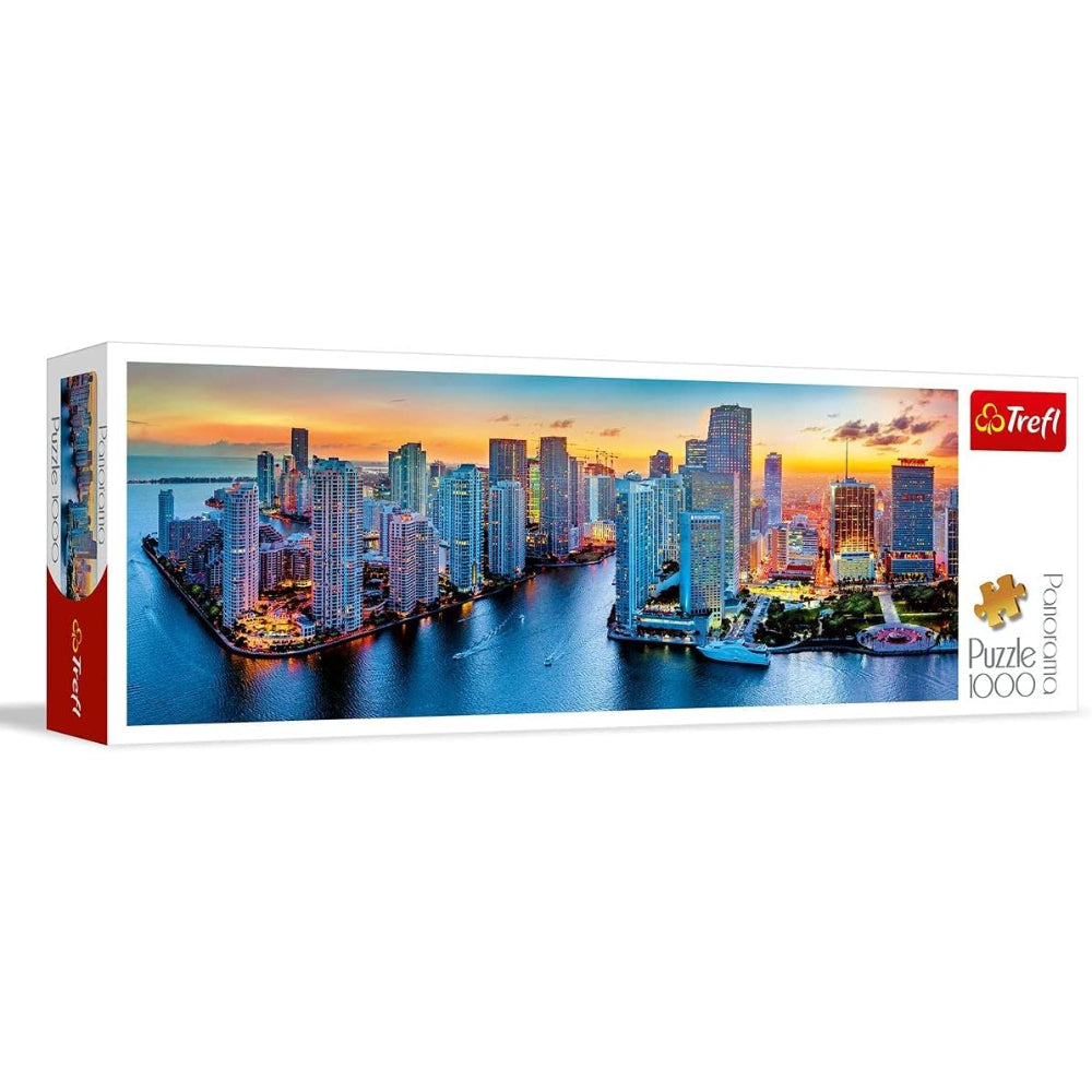 Panorama Jigsaw Puzzle Miami After Dark - 1000 Piece