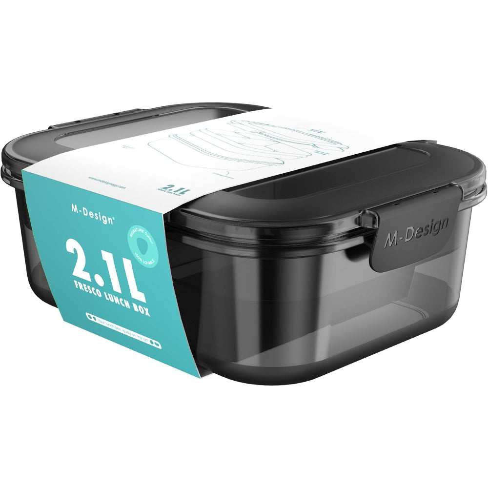 M-Design Fresco lunch Full Transparent 2.1L – Black
