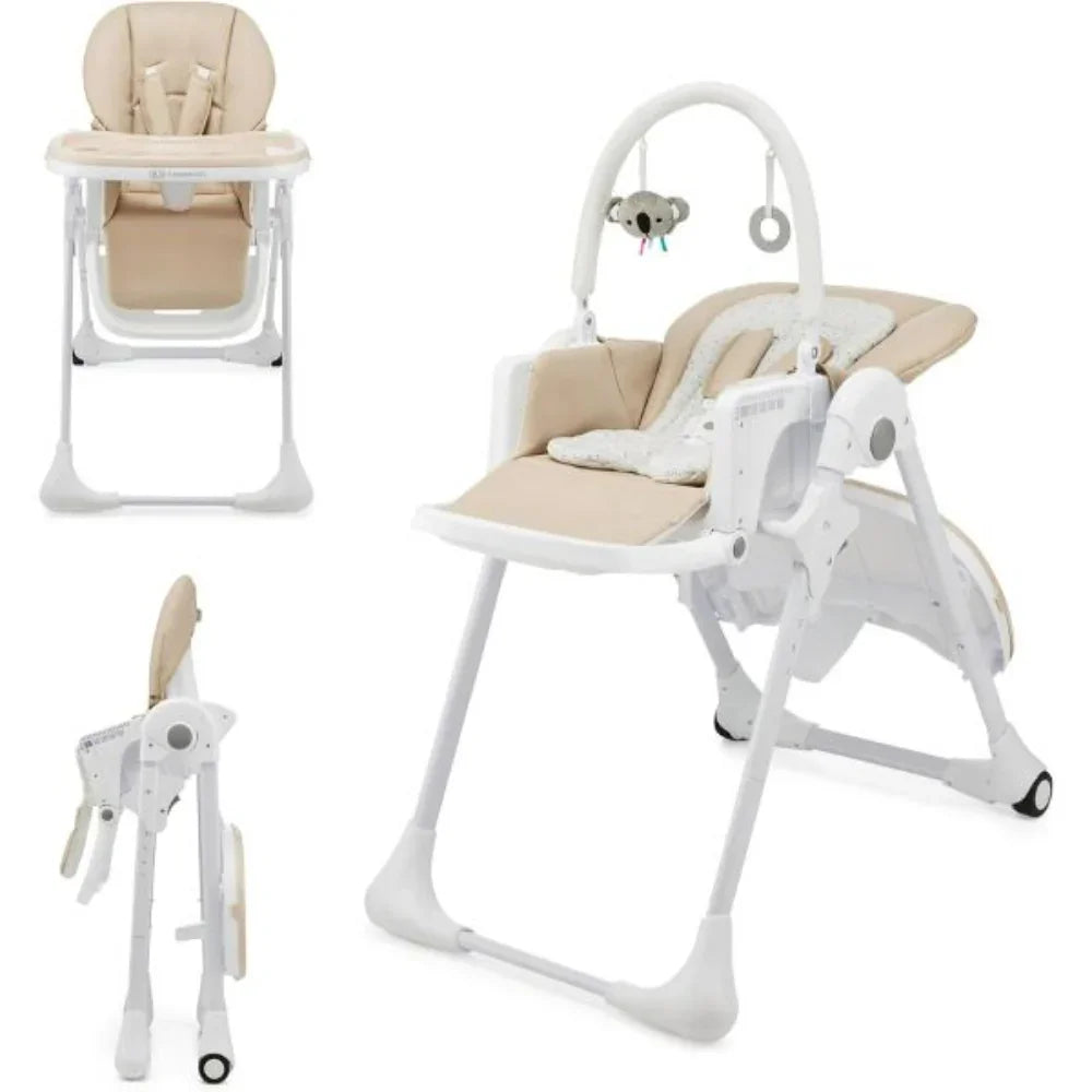 Kinderkraft Tummie 2in1 High Chair & Bouncer - Beige