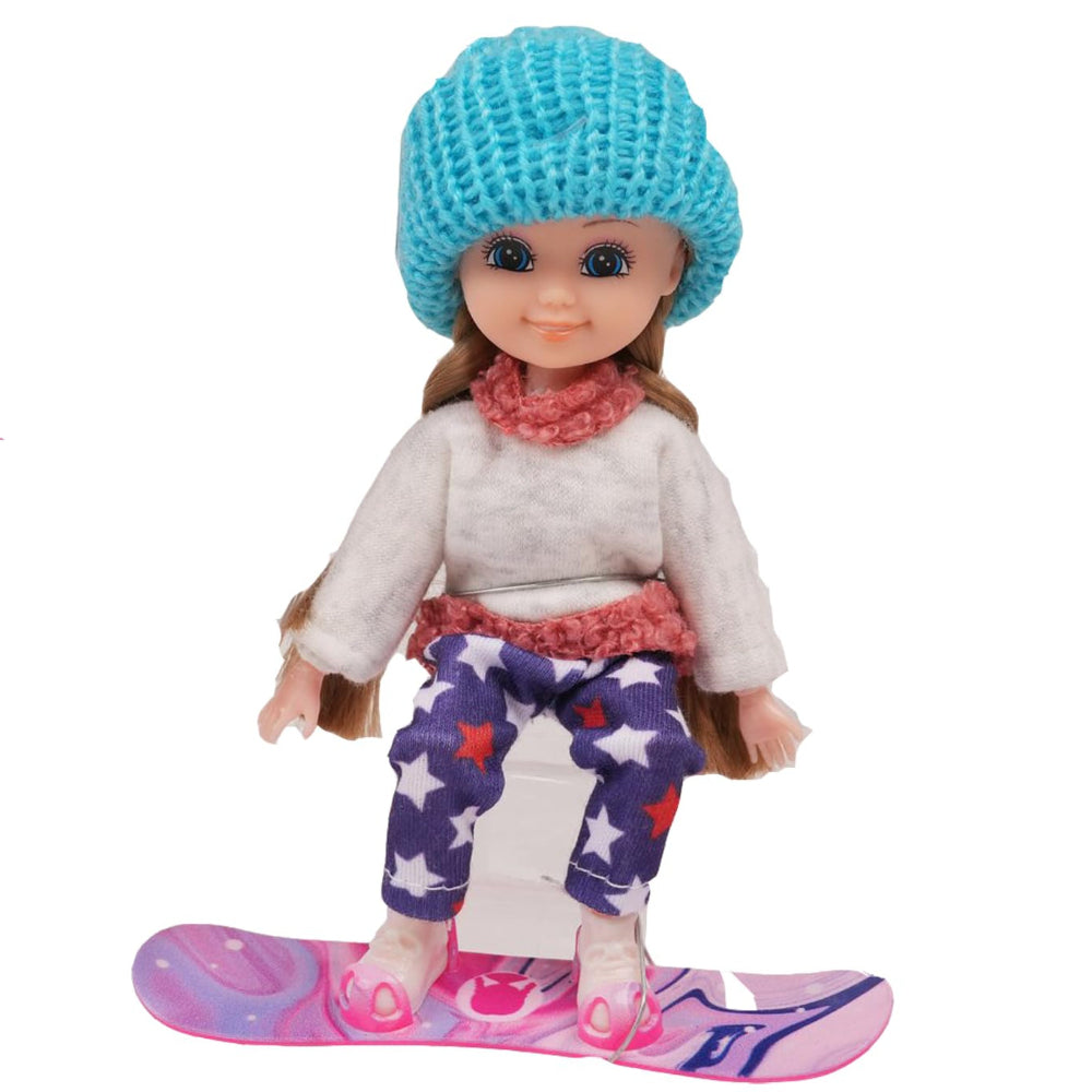 Nini Love Snowboarder Doll Set – Purple - Toys - OKO