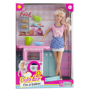Defa Lucy Doll with Baking Accessories – Fun Cooking Playset for Girls