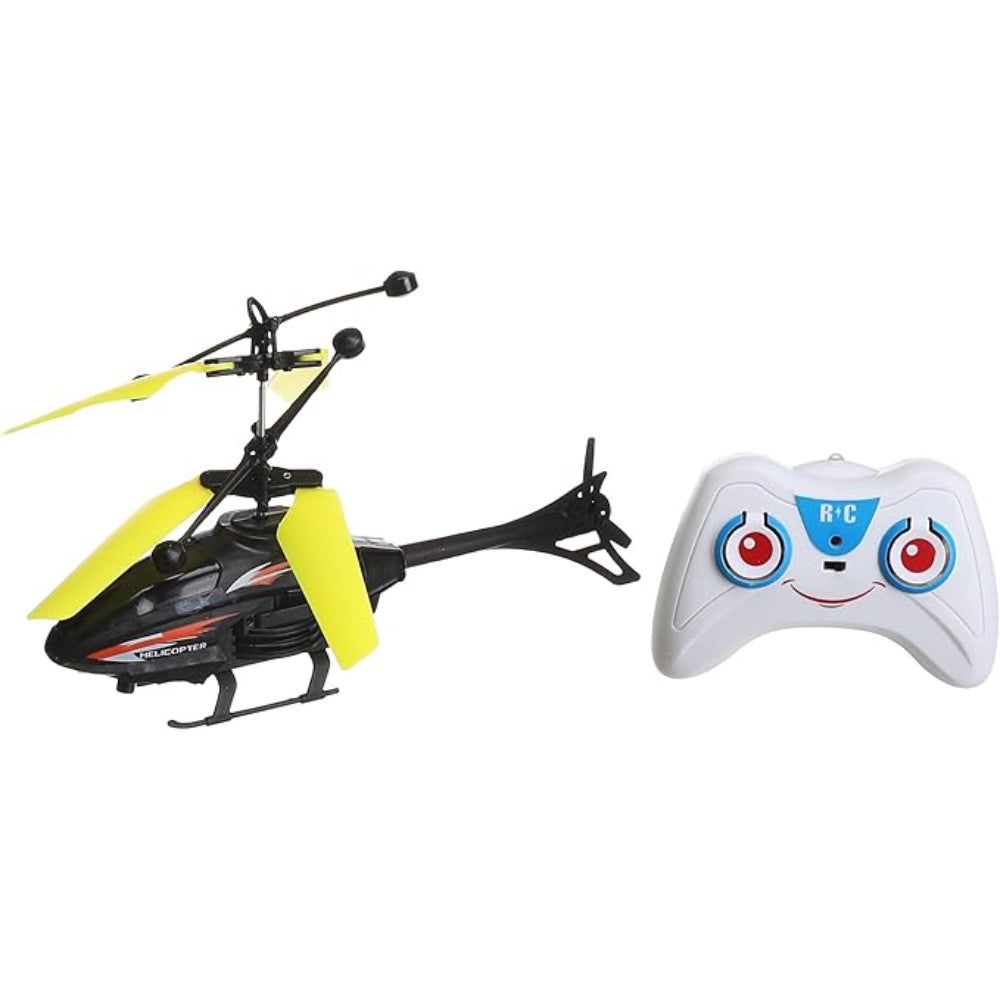 Plastic Remote Control Helicopter Toy – Yellow - Toys - OKO