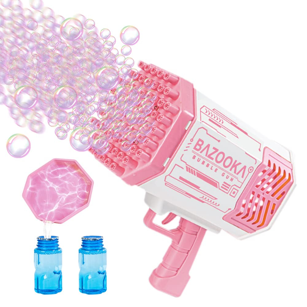 Rocket Bubble Gun 69 Hole – Pink