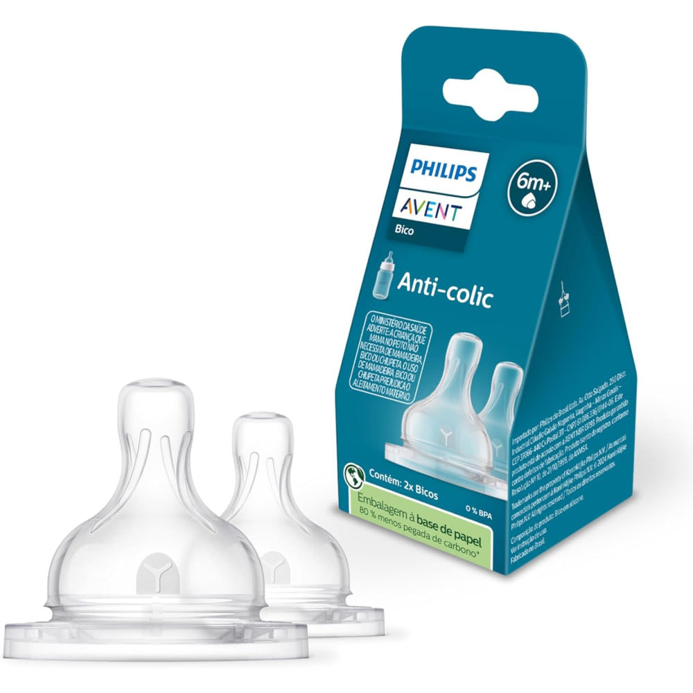 Philips Avent Anti-colic Teats 6m+ Flow 4