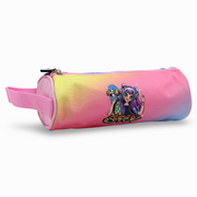 Super Cute Girl Round Pencil Case