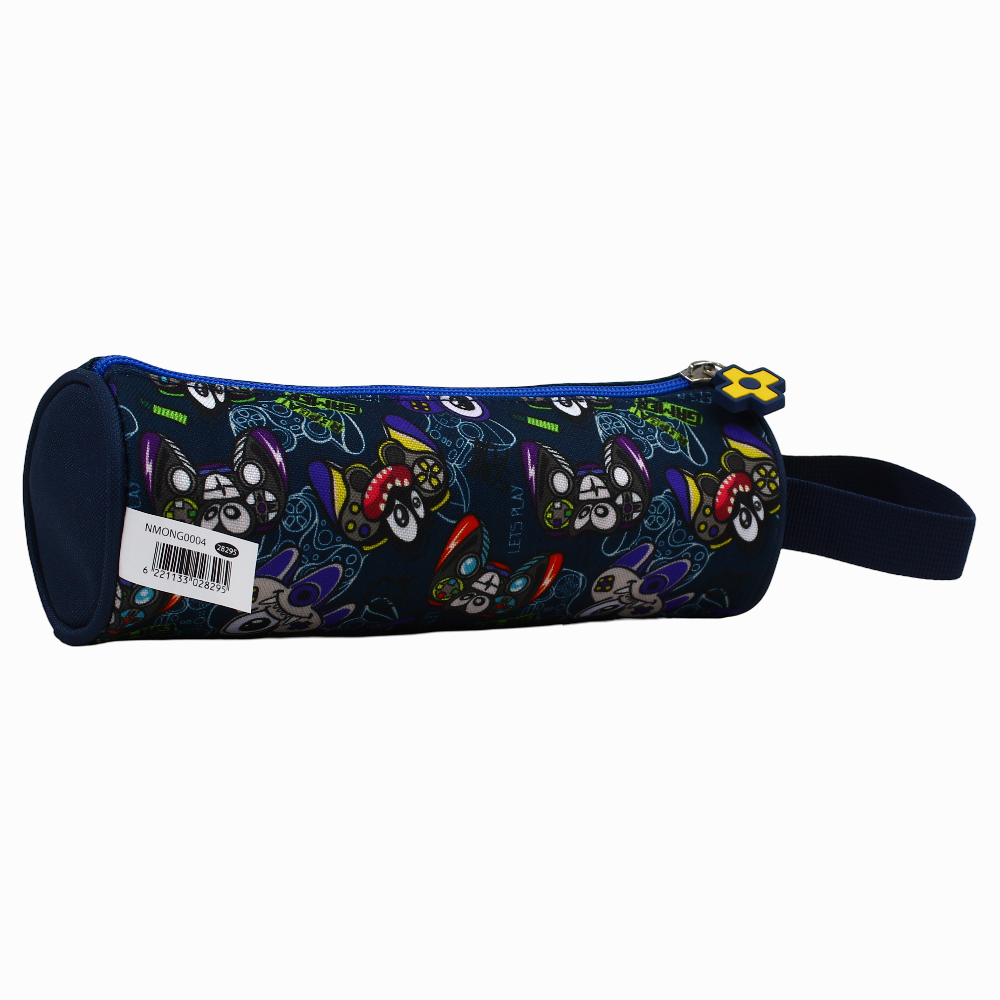 Monnster Game Round Pencil Case