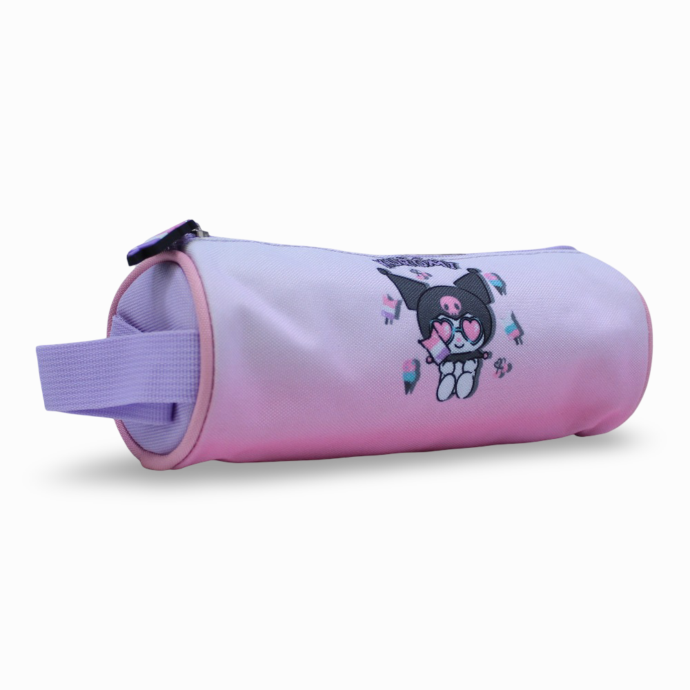 Kuromi Round Pencil Case - Purple