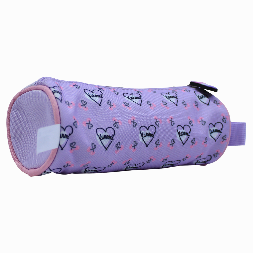 Kuromi Round Pencil Case - Purple