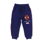 Boys Cotton Sweatpants – Blue with Spider-Man Print